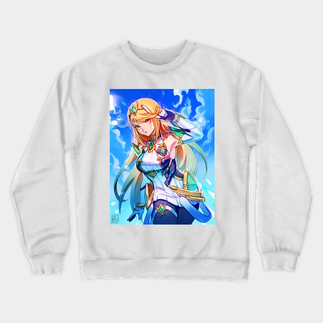 Mythra [Xenoblade 2] Crewneck Sweatshirt by alinalal